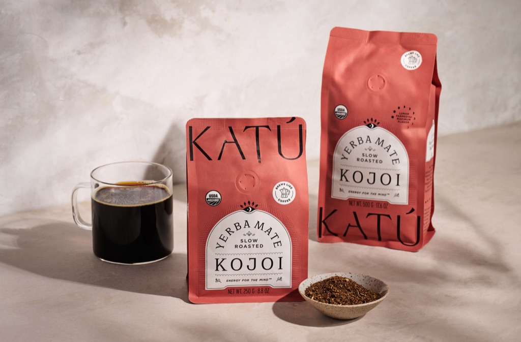 KATU yerba mate bags styled on set