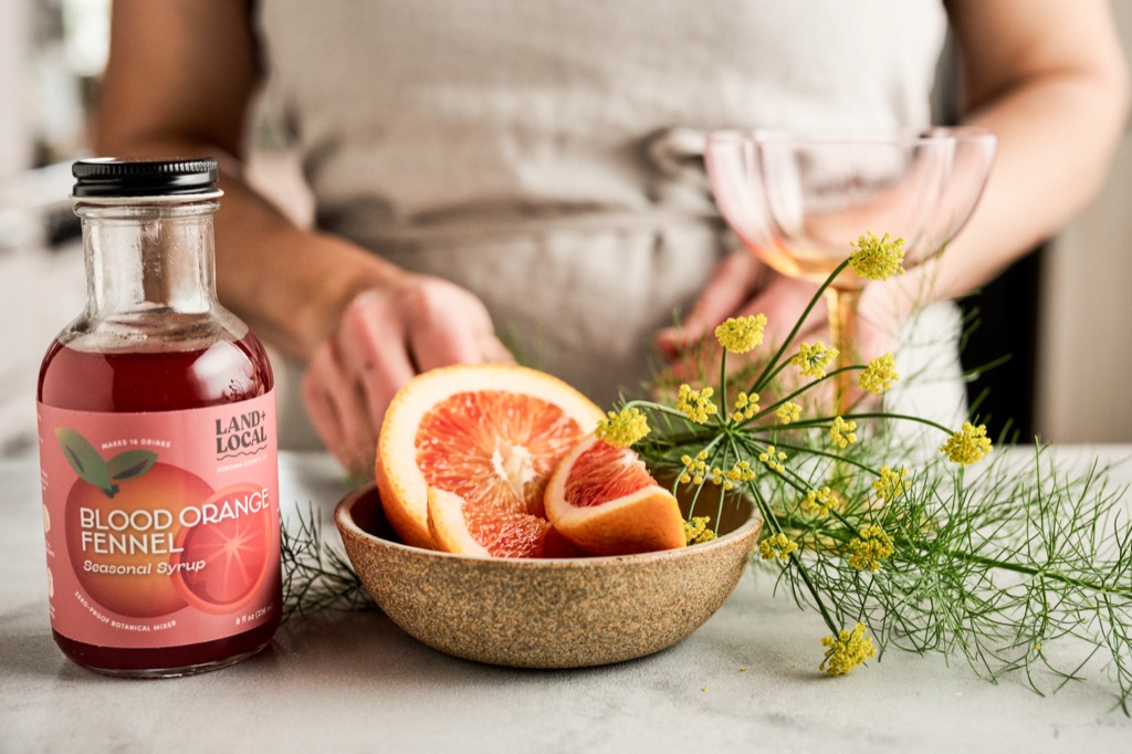 Land and Local blood orange still life