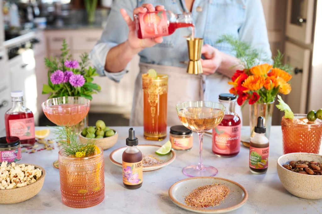 Land and Local cocktail spread with Sonoma County ingredients